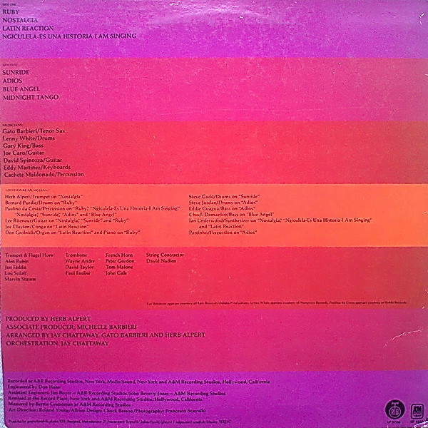 Gato Barbieri - Ruby, Ruby (LP, Album)