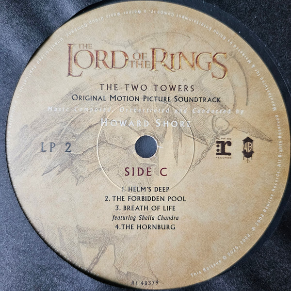 Howard Shore - The Lord Of The Rings: The Two Towers (Original Motion Picture Soundtrack) (2xLP, Album, RE)