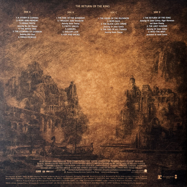 Howard Shore - The Lord Of The Rings: The Return Of The King (Original Motion Picture Soundtrack) (2xLP, Album, Ltd, RE)