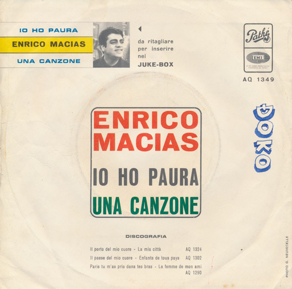 Enrico Macias - Io Ho Paura (7