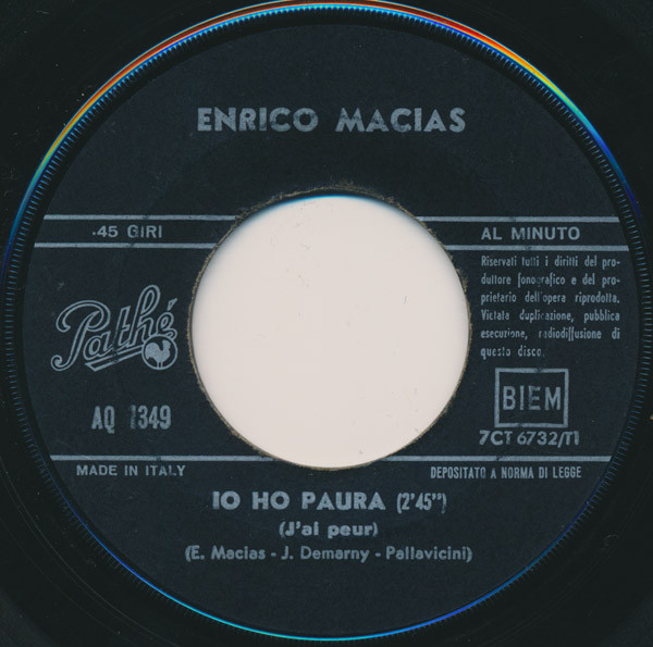 Enrico Macias - Io Ho Paura (7