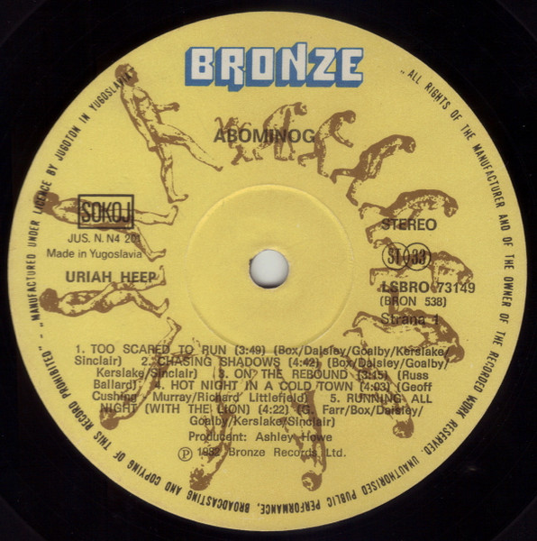 Uriah Heep - Abominog (LP, Album)