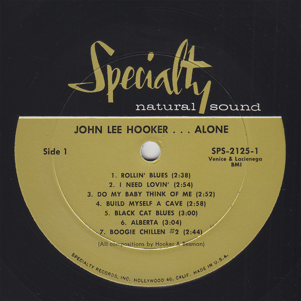 John Lee Hooker - Alone (LP, Comp, Mono, RM)