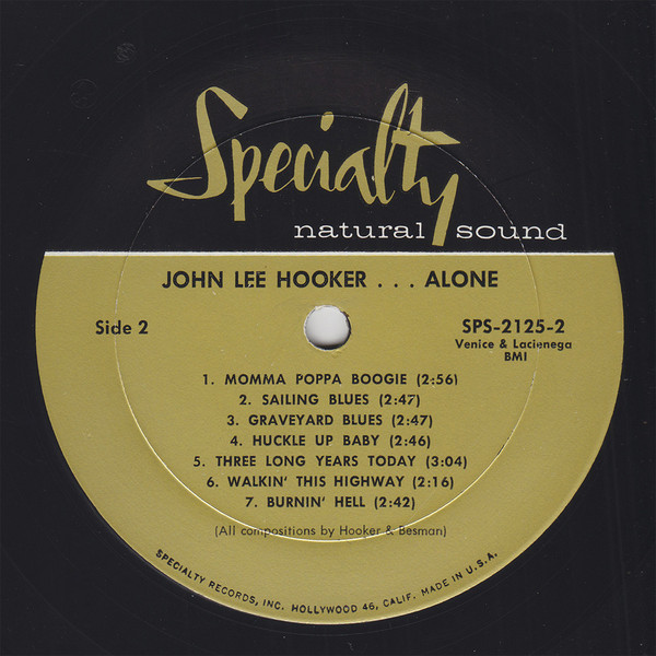 John Lee Hooker - Alone (LP, Comp, Mono, RM)