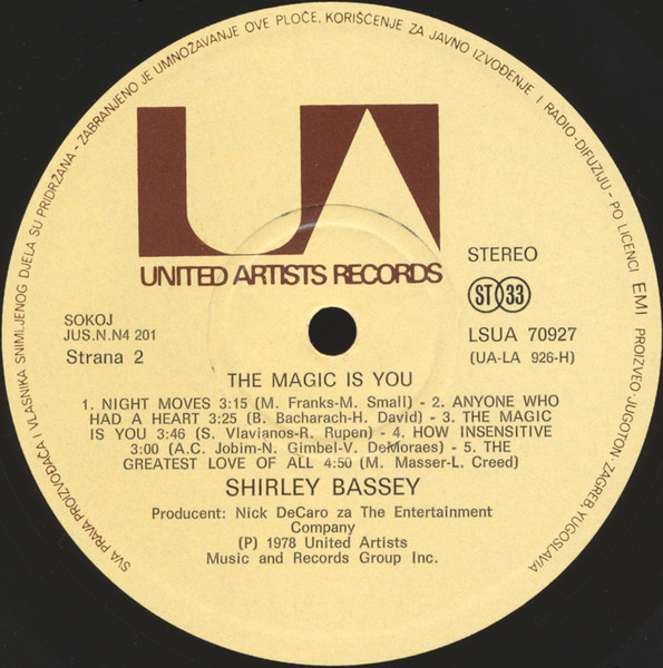 Shirley Bassey - The Magic Is You (LP, Album)