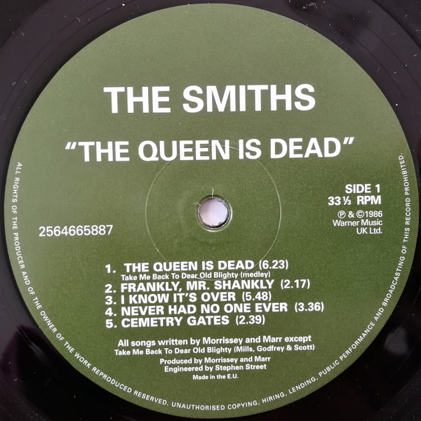 The Smiths - The Queen Is Dead (LP, Album, RE, Gat)