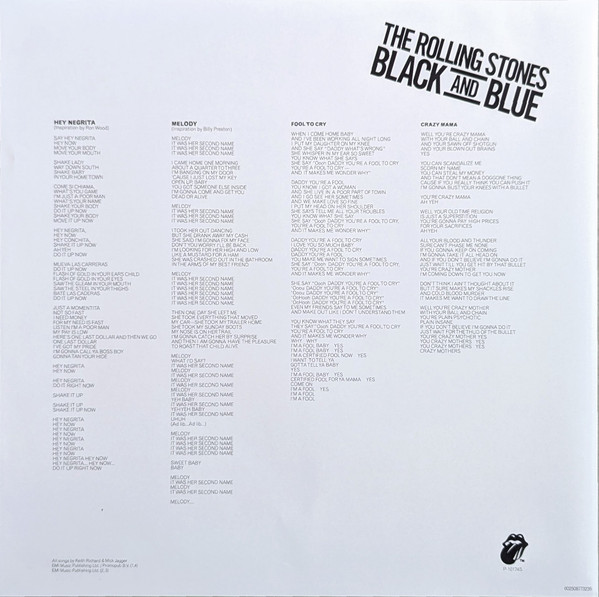 The Rolling Stones - Black And Blue (LP, Album, RE, Bla + LP, Bla + Dlx)