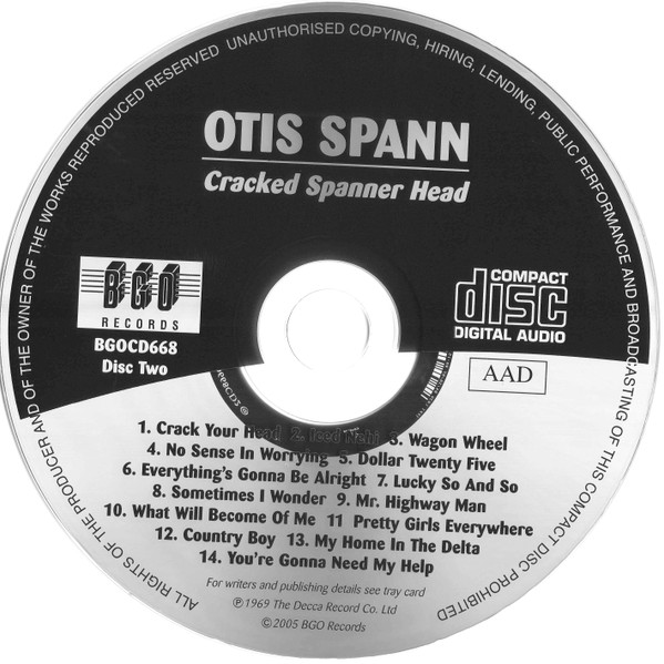 Otis Spann - The Blues Of Otis Spann / Cracked Spanner Head (2xCD, Comp)