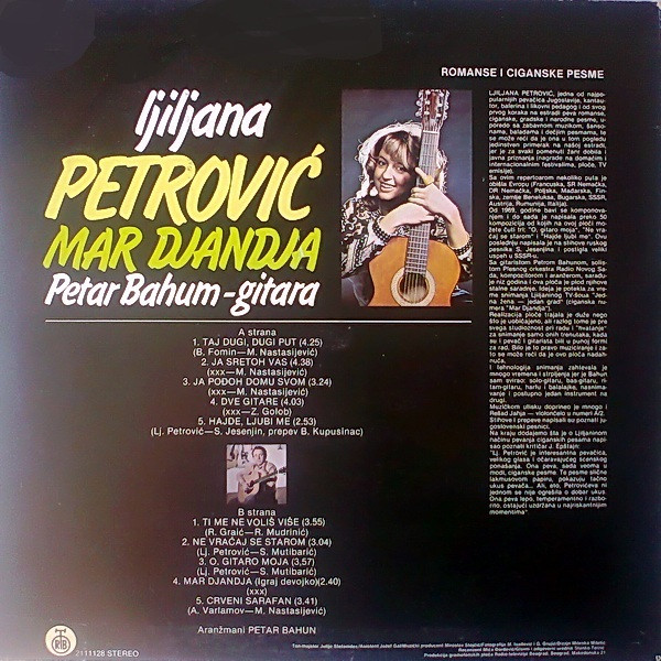 Ljiljana Petrović - Mar Đanđa (LP, Album)