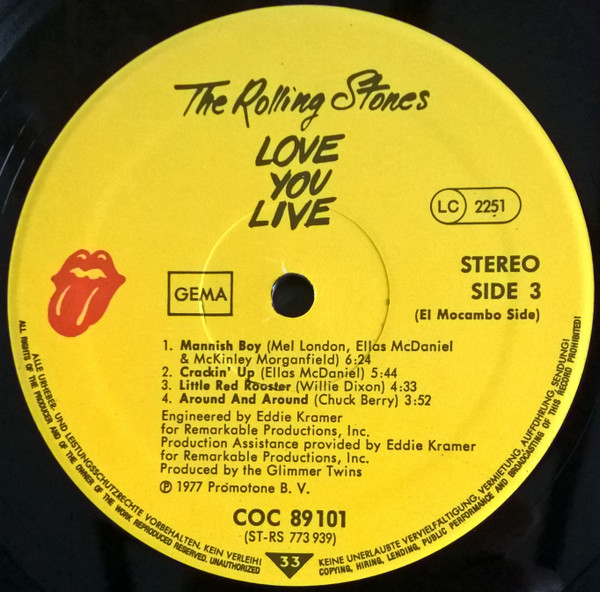 The Rolling Stones - Love You Live (2xLP, Album, Gat)