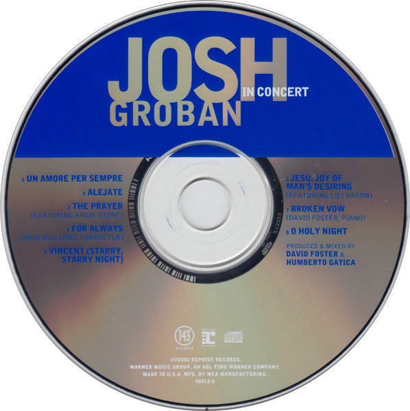 Josh Groban - Josh Groban In Concert (CD, Album + DVD, NTSC)
