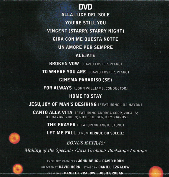 Josh Groban - Josh Groban In Concert (CD, Album + DVD, NTSC)