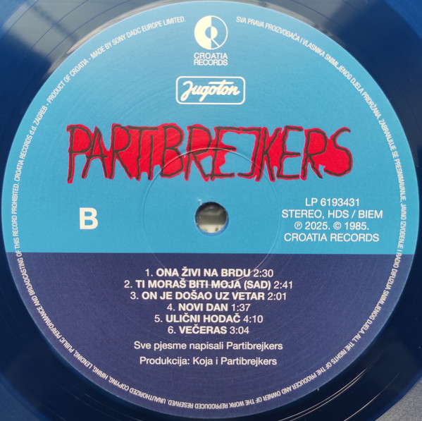 Partibrejkers - Partibrejkers (LP, Album, Dlx, RE, RM, Blu)