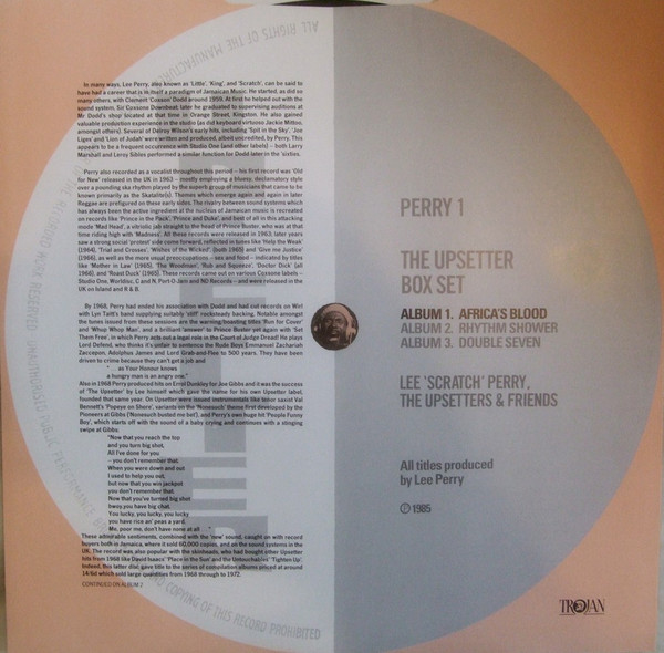 Lee 'Scratch' Perry*, The Upsetters & Friends* - The Upsetter Box Set (3xLP, Album, Por + Box, Comp, Ltd, Bar)