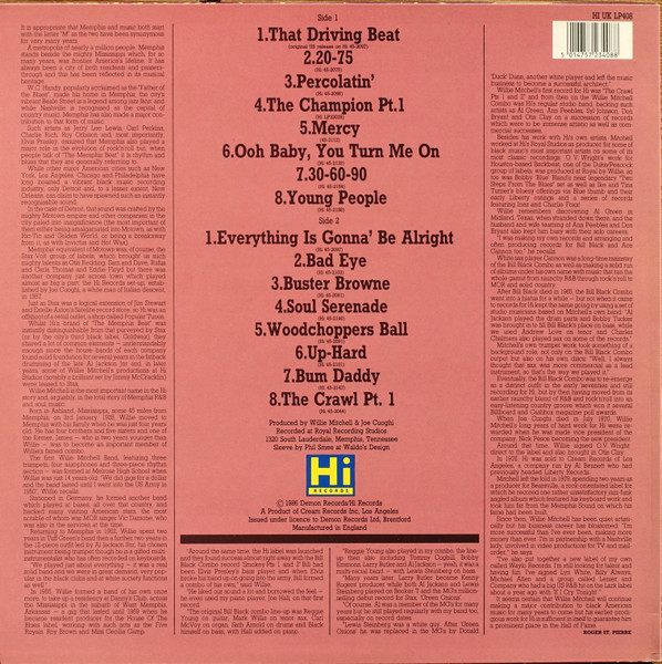 Willie Mitchell - That Driving Beat (LP, Comp)