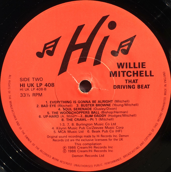 Willie Mitchell - That Driving Beat (LP, Comp)