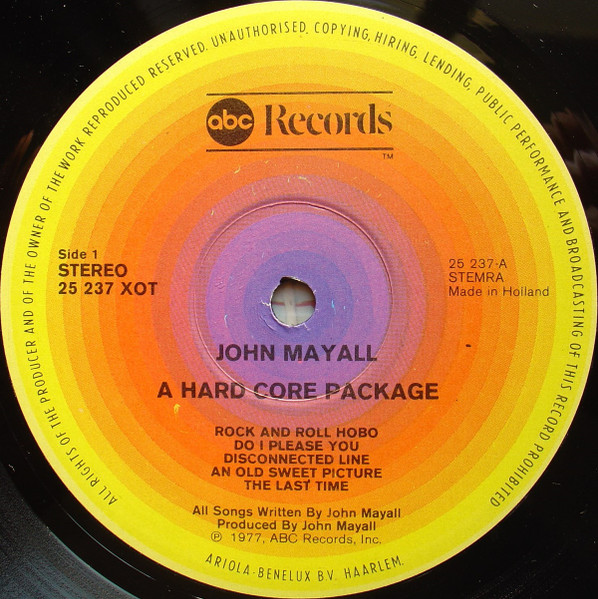 John Mayall - A Hard Core Package (LP, Album)