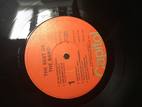 The Band - The Best Of The Band (LP, Comp, Win)