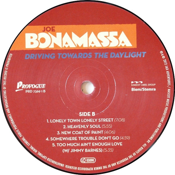 Joe Bonamassa - Driving Towards The Daylight (LP, Album)