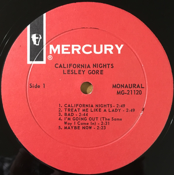 Lesley Gore - California Nights (LP, Album, Mono)