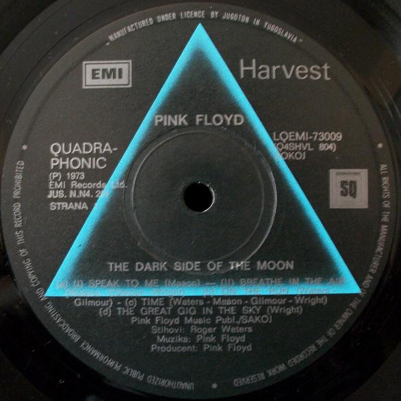 Pink Floyd - The Dark Side Of The Moon (LP, Album, Quad)