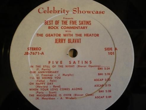 The Five Satins - The Best Of The Five Satins (LP, Comp)
