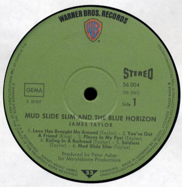 James Taylor (2) - Mud Slide Slim And The Blue Horizon (LP, Album, Gat)