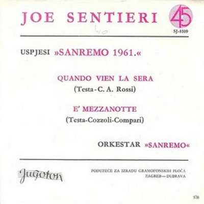 Joe Sentieri - Quando Vien La Sera / È Mezzanotte (7