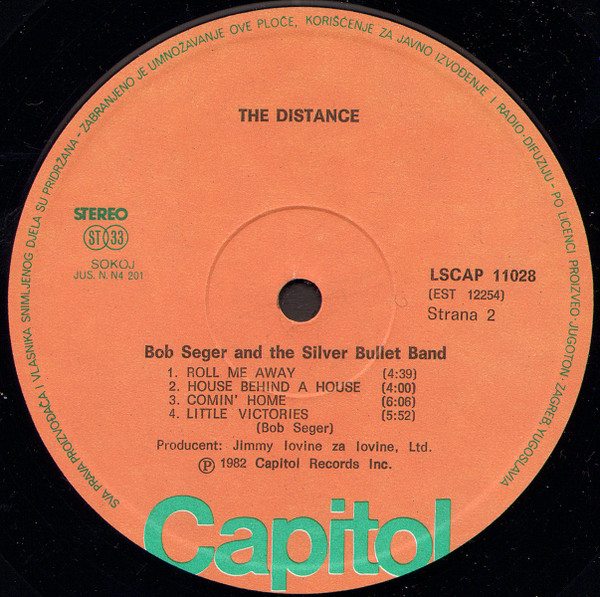 Bob Seger & The Silver Bullet Band* - The Distance (LP, Album)