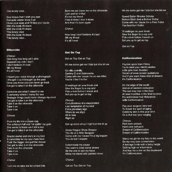 Red Hot Chili Peppers - Californication (CD, Album)