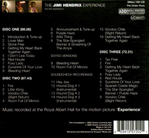 The Jimi Hendrix Experience - The Last Experience (3xCD, Comp, RM + Box)