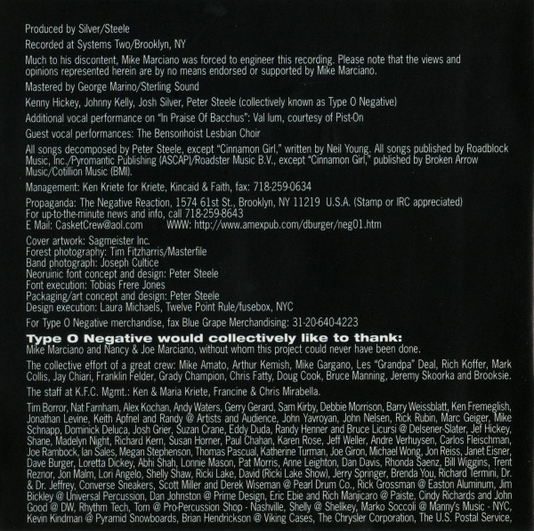 Type O Negative - October Rust (CD, Album)
