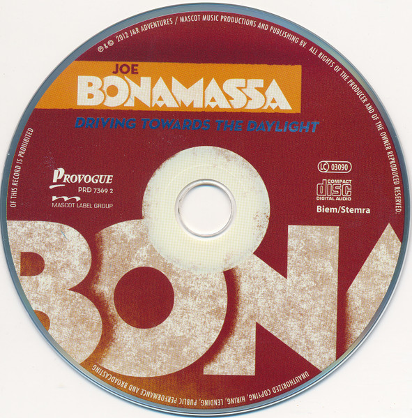 Joe Bonamassa - Driving Towards The Daylight (CD, Album)