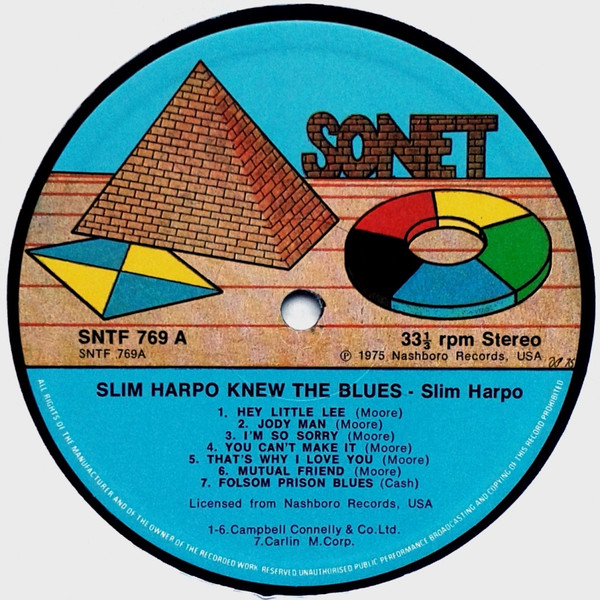 Slim Harpo - He Knew The Blues (LP, Comp)