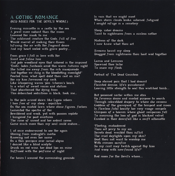 Cradle Of Filth - Dusk And Her Embrace (CD, Album)