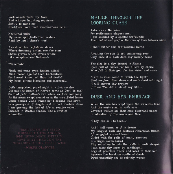 Cradle Of Filth - Dusk And Her Embrace (CD, Album)