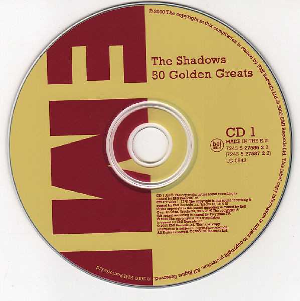 The Shadows - The Shadows 50 Golden Greats (2xCD, Comp)