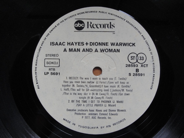 Isaac Hayes & Dionne Warwick - A Man And A Woman (2xLP, Album)