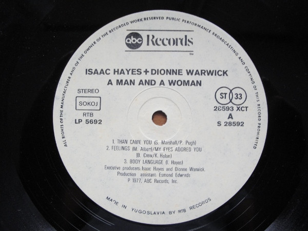 Isaac Hayes & Dionne Warwick - A Man And A Woman (2xLP, Album)