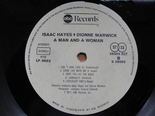 Isaac Hayes & Dionne Warwick - A Man And A Woman (2xLP, Album)
