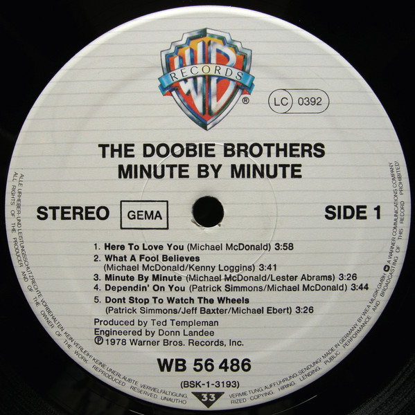 The Doobie Brothers - Minute By Minute (LP, Album)