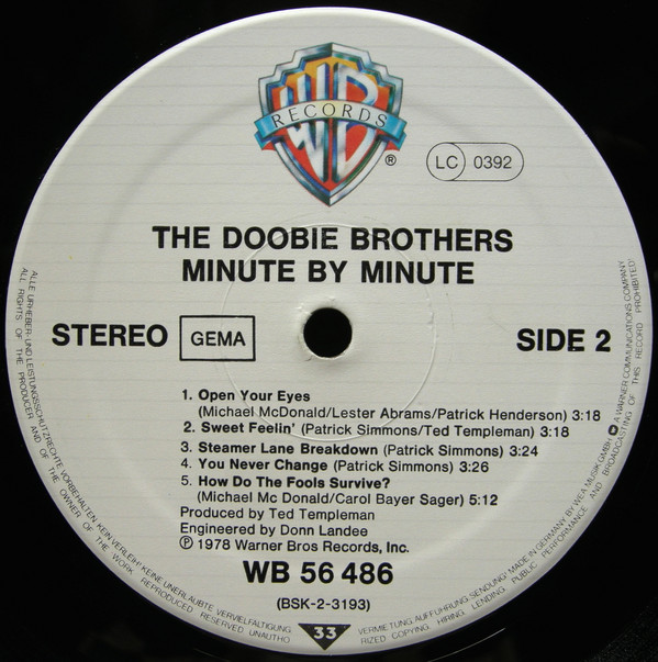 The Doobie Brothers - Minute By Minute (LP, Album)