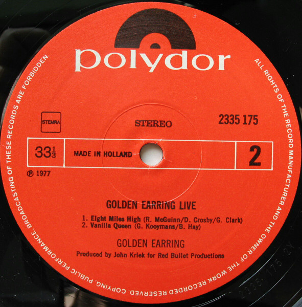 Golden Earring - Live (2xLP, Album, Gat)