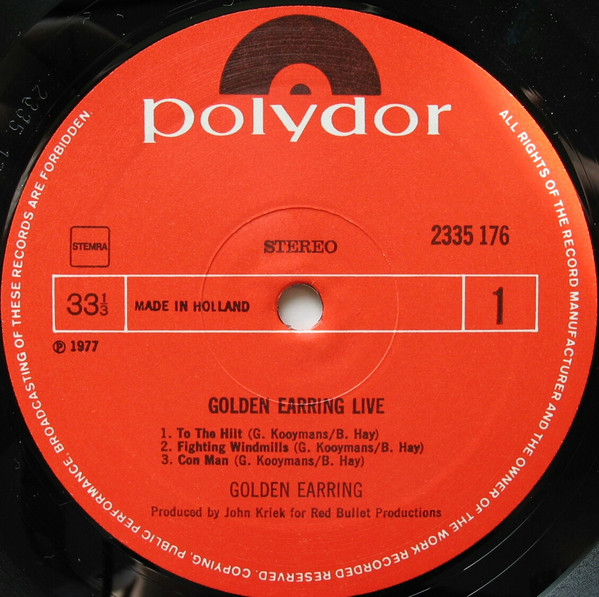 Golden Earring - Live (2xLP, Album, Gat)