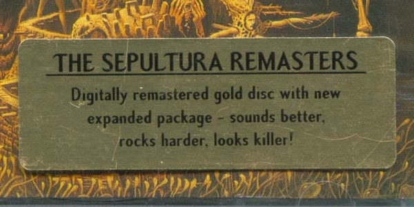 Sepultura - Arise (CD, Album, RE, RM, Gol)
