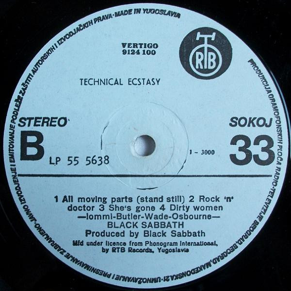 Black Sabbath - Technical Ecstasy (LP, Album, RP)