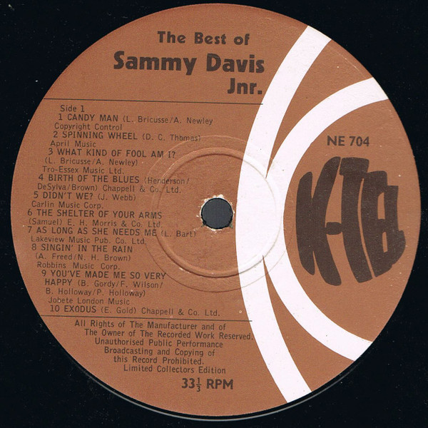 Sammy Davis Jr. - K-Tel Present The Sounds Of Sammy Davis Jr. (LP, Comp)