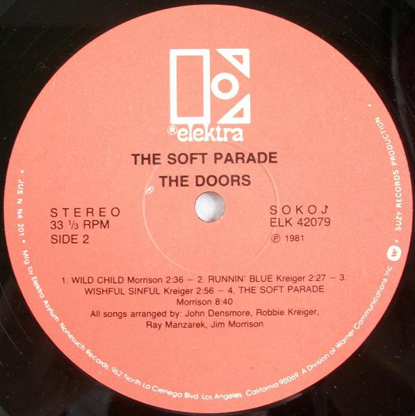 The Doors - The Soft Parade (LP, Album, RE, Red)