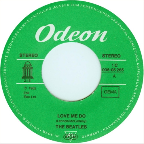 The Beatles - Love Me Do / P. S. I Love You (7
