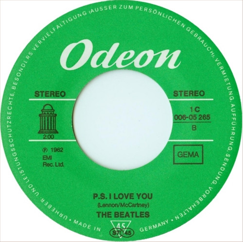The Beatles - Love Me Do / P. S. I Love You (7